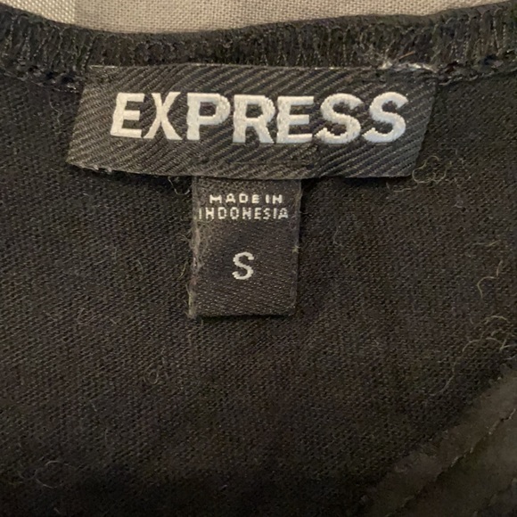 Express Black Ruffle Tank - Picture 3 of 4